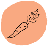 Cartoon carrot